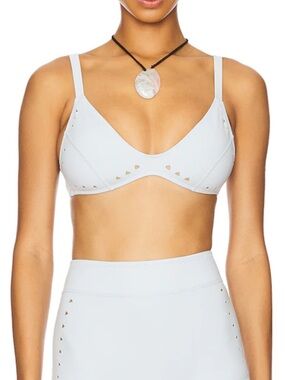 Gigi C Georgia Bikini Top in Mist